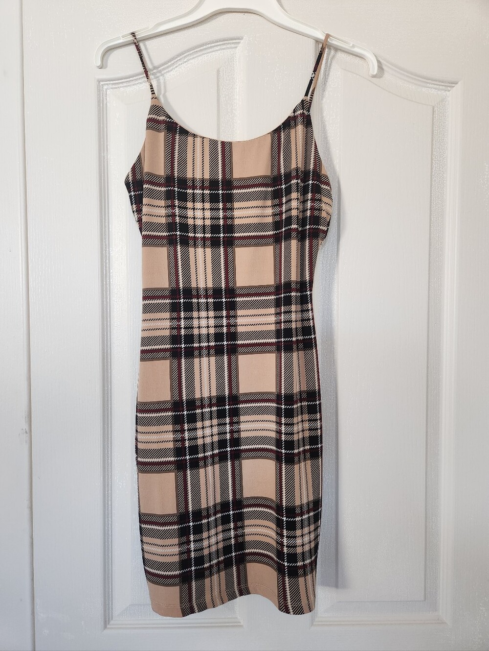 Lovely Day Plaid Sleeveless Dress Size M